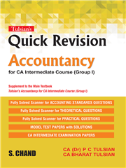 Tulsian’s Accountancy for CA Intermediate Course (Group I) with Quick Revision