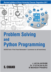 Problem Solving and Python Programming (For Anna University, Chennai)