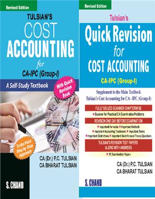 Tulsians Cost Accounting for CA - IPC With Revision edition set of 2
