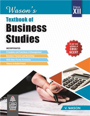 Wason's Textbook of Business Studies for Class XII