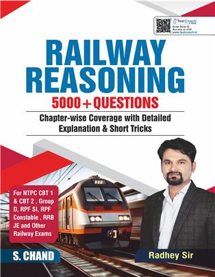 Railway Reasoning 5000+ Questions | Chapter-wise Coverage with Detailed Explanation & Short Tricks | NTPC CBT 1 & 2, RPF SI, RRB Group D RRB JE & Other Railway Exams 2025