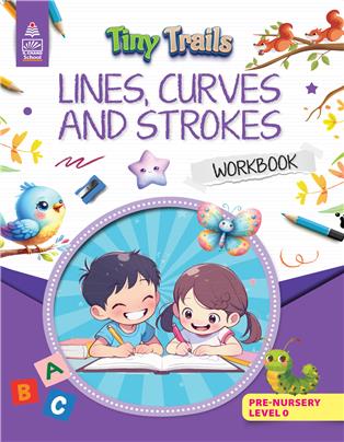 Tiny Trails Lines Curves and Strokes Work for PRE NURSERY Level 0