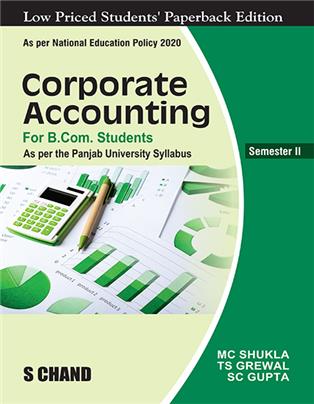 Corporate Accounting for B.Com Students Semester II : As per the Panjab University Syllabus NEP 2020