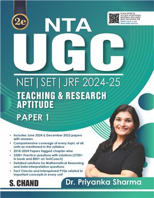 NTA UGC NET | SET | JRF 2024-25 Teaching & Research Aptitude Paper 1 (2nd Edition)