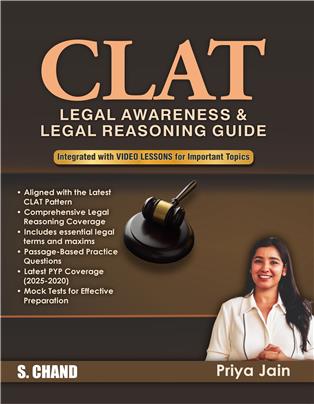 CLAT Legal Awareness & Legal Reasoning Guide Integrated with Video Lessons for Important Topics