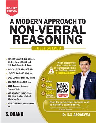 A Modern Approach to Non-Verbal Reasoning: Fully Solved | Includes Chapterwise Videos Content