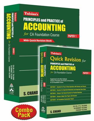 Tulsian’s Principles and Practice of Accounting for CA Foundation Course: With Quick Revision Book (Paper-1)