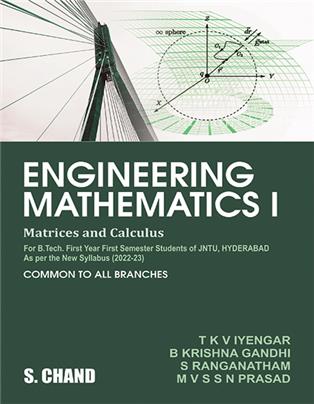 Engineering Mathematics -I (Matrices and Calculus): For B.Tech First year First Semester students of JNTU, Hyderabad