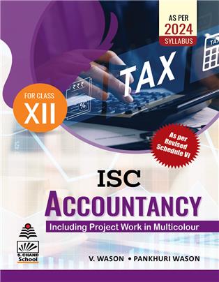 ISC Accountancy Class XII Including Project Work