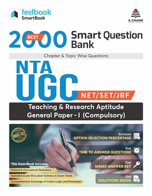Best 2000 Smart Question Bank NTA-UGC: NET/SET/JRF, Teaching & Research Aptitude General Paper-I (Compulsory)