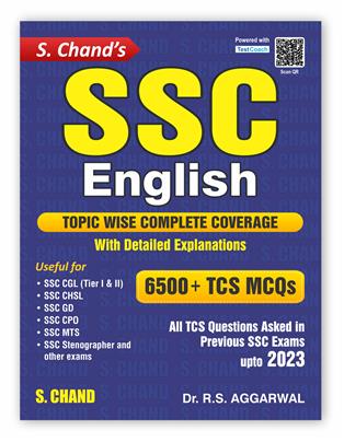 S. Chand's SSC English 6500+ TCS MCQs | Topic Wise Coverage | Detailed Explanations | Short Tricks