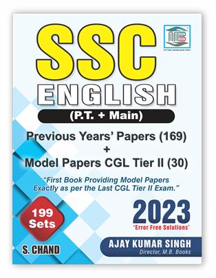SSC English (P.T. + Main) 199 Sets | 169 Previous Year's Papers + 30 Model Papers CGL Tier 2