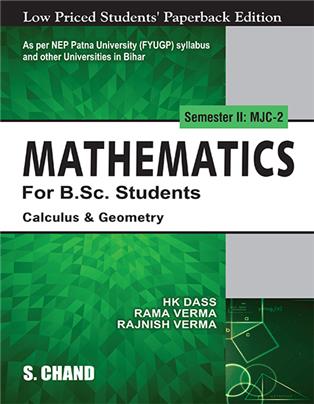 Mathematics For B.Sc. Students Semester II: MJC-2 | Calculus & Geometry - NEP Bihar